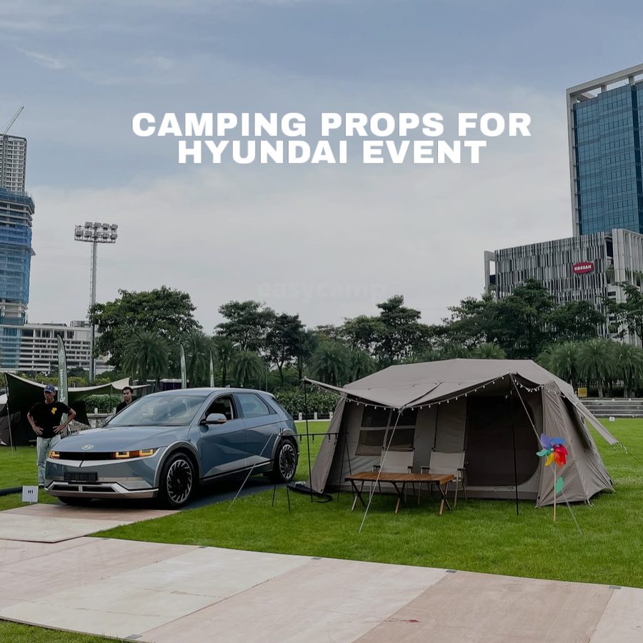 Picnic setup for outdoor event